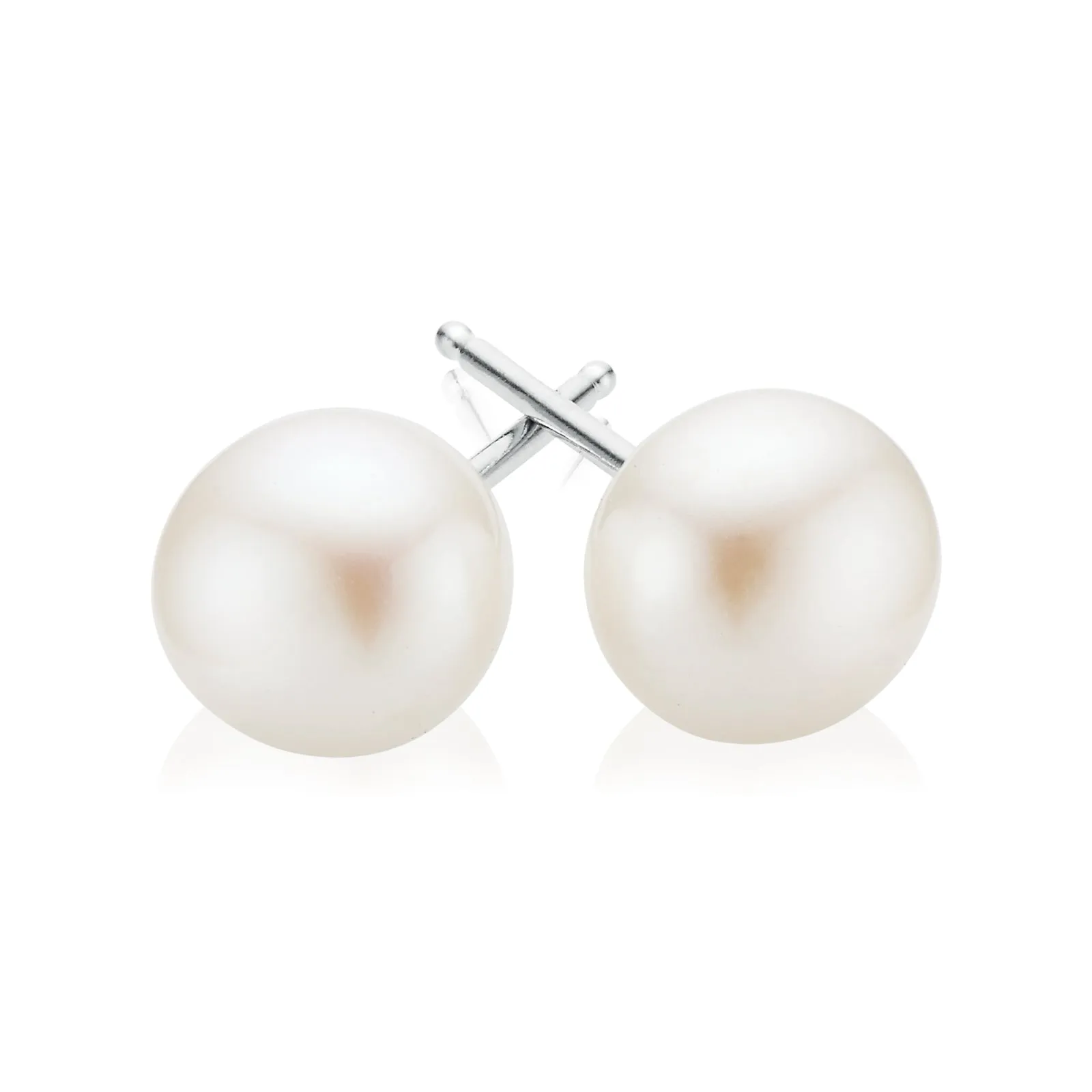 Sterling Silver 7.5-8mm Freshwater Pearl Stud Earrings