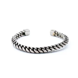 Sterling Silver Braid-Rope Navajo Cuff