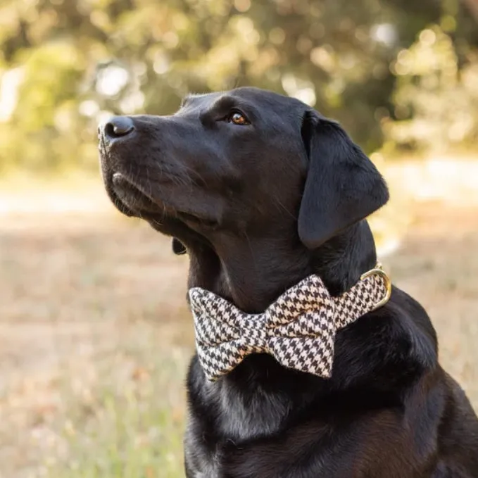 The Foggy Dog - Houndstooth Flannel Bow Tie