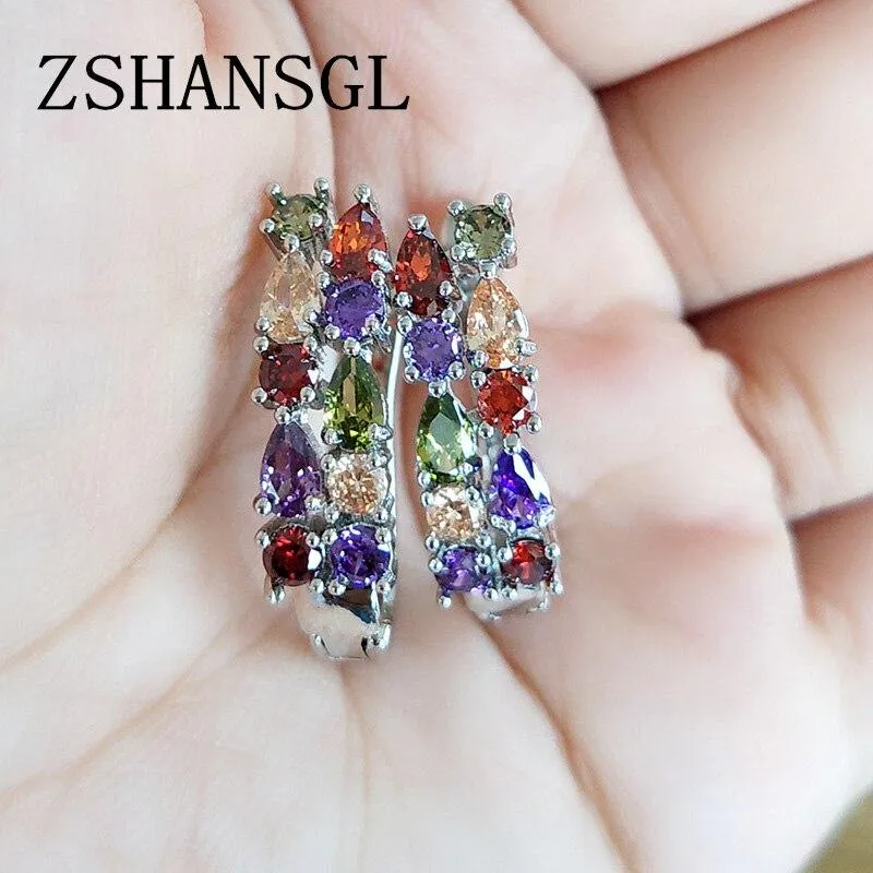 Women Sterling Silver Ear Studs